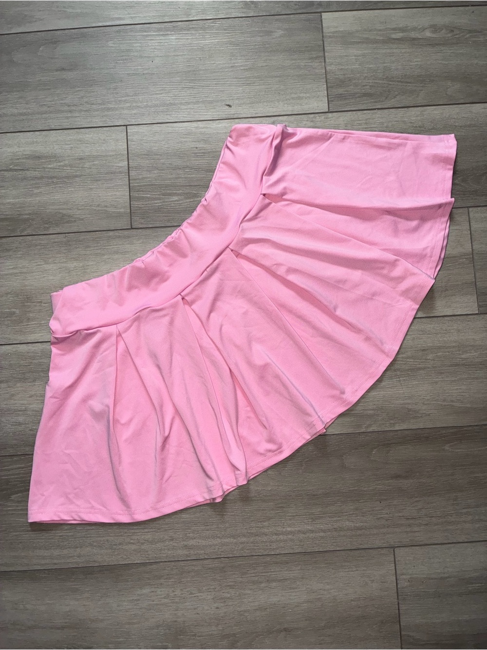SHEIN Pink Circle Skater Mini Skirt